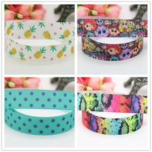 DHK 7/8'' Free Shipping Dot Distroller Pineapple Snake Colors Printed Grosgrain Ribbon Hairbow Headwear Decoration OEM 22mm S680 2024 - buy cheap