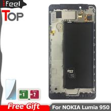 5,2-дюймовый ЖК-дисплей для Microsoft Nokia Lumia 950 ЖК-дисплей с кодирующий преобразователь сенсорного экрана в сборе с рамкой 2024 - купить недорого