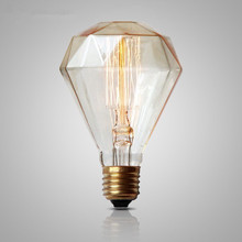 Retro Edison Light Bulbs Diamond Bulb G95 E27 40W 220V Incandescent Filament Vintage Lamp Tungsten carbon Lamps Home Decor 2024 - buy cheap