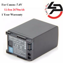 2670mah Brand New Replacement Camera Battery For Canon BP-828 BP-820 BP828 BP820 XA20 XA25 HFG30 HF HF M30 HF M31 HF M40 2024 - buy cheap