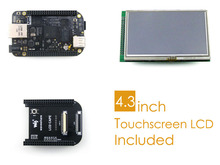 BeagleBone Black brazo Cortex-A8 eMMC de 4GB Rev C Placa de desarrollo para Kit + LCD de 4,3 pulgadas 2024 - compra barato