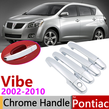 for Pontiac Vibe 2002~2010 Chrome Door Handle Cover Car Accessories Stickers Trim Set 2003 2004 2005 2006 2007 2008 2009 2024 - buy cheap
