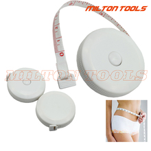 150cm/60inch Round shape white color Waist Tape body measure tape gift promotion tape 50pcs/lot 2024 - buy cheap