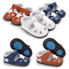 Summer PU star design children sandals shoes Baby boys sandals soft anti-skid bottom kids baby sandals Breathable 2024 - buy cheap