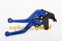 Acessórios da motocicleta CNC Embreagem Alavancas De Freio Para Yamaha YZF R6 2005-2014 2006 2007 2008 Azul Guiador Freio Curto Lug apertos 2024 - compre barato