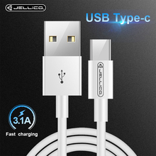 Jellico 3.1A Type C Cable Fast Charging Cable for Samsung Galaxy S9 S8 Xiaomi Redmi Huawei P20 One Plus 5 6 USB C Charger Cable 2024 - buy cheap