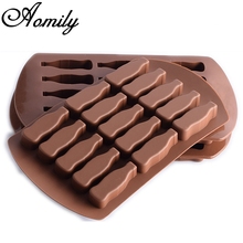 Aomily Cute Bottle Shaped Silicone Soap Candy Fondant Chocolate Ice lattice Mould Silicone Chocolate Cookies Cake Funny Mold 2024 - buy cheap