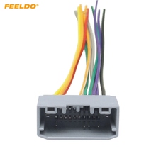 Feeldo cabo adaptador de fiação estéreo para carro, 6 peças de plugue fêmea para jeep wrangler/bússola, oem, cabo de fio de áudio de fábrica # mx2890 2024 - compre barato