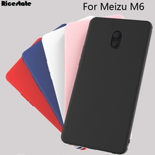 Capa de silicone fosca, macia, para meizu m6 m6t m6s m6 note 2024 - compre barato