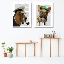 Modern Minimalist Newspaper Dog Poster Nordic Animals Wall Art Print Canvas Painting Wall Pictures for Living Room Home Decor 2024 - buy cheap