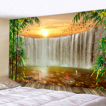 Waterfall Landscape Tapestry Wall Hanging Decorative Wall Tapestries Art Wall Carpet Home Decor Boho Hippie Tapestry L59in 2024 - buy cheap