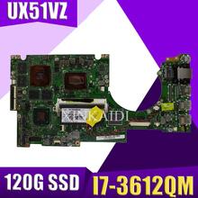 UX51VZ Laptop motherboard for ASUS UX51VZ UX51VZA U500VZ U500V U500 Test original mainboard I7-3612QM 120G SSD 2024 - buy cheap