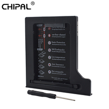 CHIPAL 4 Channels 2nd HDD Caddy 9.5mm SATA to SATA 3.0 for 2.5" SSD Hard Disk Case Enclosure Dual LED for Laptop CD-ROM DVD-ROM 2024 - buy cheap