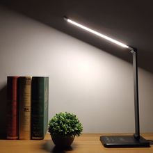 Flexible Table Lamp Led Desk Lamp Eye-Protection Book Light Qi Wireless Charging for Mobile phone 5-Level Brightness&Color 2024 - buy cheap