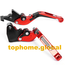 Red&Black Motorbike Accessories CNC Foldable&Extendable Brake Clutch Levers For Honda MAGNA VF 750C 2002 2024 - buy cheap