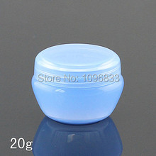 20G Plastic Cream Jar, Blue Plastic Box, Cosmetic Container, Empty Cream Box, Cosmetic Sample Bottle, Mushroom Jar, 50PCS/Lot 2024 - buy cheap