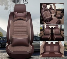 Fundas universales de cuero de lino para asiento de coche, accesorios para Toyota Corolla, Camry, Rav4, Auris, Prius, Yalis, Avensis, SUV 2024 - compra barato