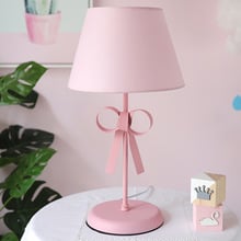 Bow-knot Table Light LED Desk Lamp Fabric Lampshade Lights for Children's Room Princess Bedroom Bedside Lamps Luminaire 2024 - buy cheap