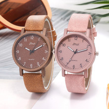 Jhui relógio de pulso feminino casual quartzo pulseira de couro analógico senhoras relógios moda 2021 relogio feminino 2024 - compre barato