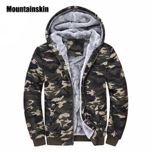 Mountainskin Winter Camouflage Hoodies Men Tracksuit Thick Army Spring Coats Men's Sweatshirts Fleece Male Hoodies 4XL EDA160 2024 - buy cheap