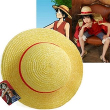 Sombrero de paja con visera para niños y adultos, sombrero de paja japonés para Cosplay, Luffy, strawhe, una pieza 2024 - compra barato