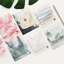 Cute Flamingo Marble Memo Pad Sticky Notes Bookmark Post Students Planner Writting Stickers Stationery Office notes NEW 2024 - buy cheap