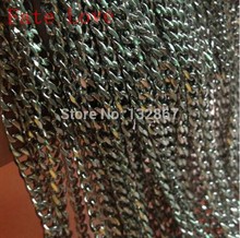 Fate Love Lot 5 meters In Bulk Pure Stainless steel Jewelry Marking Finding Polished Curb Link Chain 5mm 2024 - buy cheap