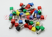 1000PCS/Lot twins Dual Bootlace Ferrule teminator cable ends cord terminal TE0508  2*0.5mm2 red yellow blue green black 5 color 2024 - buy cheap