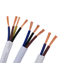Cable eléctrico de cobre RVV de 5M, 3 núcleos, 4 núcleos, 0,5/0,75/1/1, 5/2, 5 mm2, Cable de alimentación forrado 2024 - compra barato