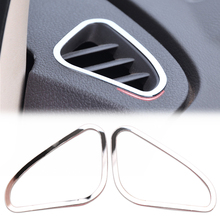 Car styling stainless steel Air conditioning vent cover sticker accessories for ford focus 2 MK2 2005 2006 2008 2009 2010 2012 2024 - buy cheap