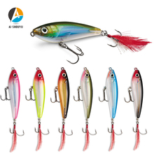 AI-SHOUYU 1 шт. 80 мм 12 г карандаш Crankbait жесткая приманка плотная вобль медленно плавающий Jerkbait Высокое качество ABS материал Рыболовная Приманка 2024 - купить недорого