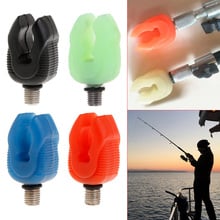 Titular da vara de pesca cabeça silicone suave noite luminosa pólo suporte enfrentar universal profissional acessórios w20 2024 - compre barato