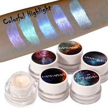 Pigmentos à prova d' água glitter paleta de sombra, sombra para olhos, lábio, maquiagem cintilante, iluminador, creme, nude 2024 - compre barato