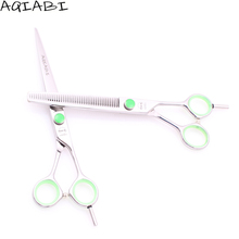 Professional Hair Scissors 7" 440C AQIABI Salon Barber Scissors Cutting Shears Thinning Scissors Stylist Tools New Arrival A1121 2024 - buy cheap