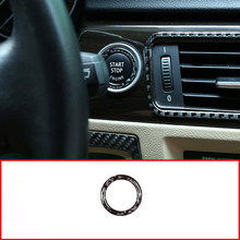 Эпоксидное углеродное волокно автомобильный старт стоп двигатель кнопка кольцо отделка для BMW 3 серии E90 E92 2005-2012 аксессуары 2024 - купить недорого