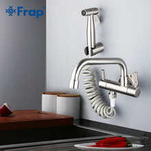 Frap Wall Mounted Kitchen Faucet Dual Handle 304 Stainless kitchen water taps cold water faucet torneira cozinha Y40527 2024 - buy cheap