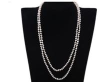 2 filas de 60cm y 24 pulgadas para mujer, joyería de perlas naturales AAA de 5mm, collar de perlas blancas de agua dulce, regalo de alta calidad 2024 - compra barato
