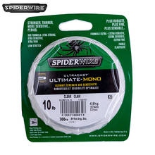 Spiderwire бренд Ultracast Ultimate моно 330yd 301 м нейлон лески ясно Цвет лески 4-20LB 2024 - купить недорого