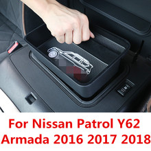 Car armrest box storage box central storage compartment compartment storage box For Nissan Patrol Y62 Armada 2016 2017 2018 2024 - buy cheap