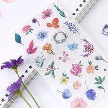 6pcs/set Cute Flower Sticker Stationery Sticker Personality Stickers  Art Supplies Cute Clip Art Diary Decoration Stickers 2024 - buy cheap