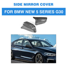 Tapas de espejo de fibra de carbono de repuesto directo para BMW 5 Series G30 estándar sedán 4 puertas 2018 530e 2024 - compra barato