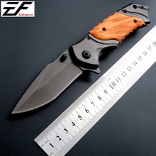 Eafengrow X49 Tactical Folding Knife 440C Steel Blade Pocket Hunting Camping Knife Survival Outdoor Tool  Wood Handle knife 2024 - buy cheap