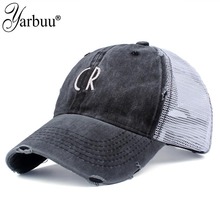 [YARBUU] 2018 new fashion brand cap Letters embroidery baseball caps for men women casual snapback hat summer net cap wholesale 2024 - buy cheap