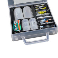 Soporte plástico de almacenamiento para batería, Multi-función AAA, AA, C, D, 9V, con mango 2024 - compra barato