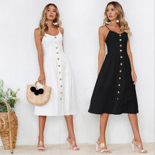 2019 Cotton Summer Strapless Sleeveless Women Dress Sexy Bodycon Dress Long Dresses Tunic Vestido Midi Plus Size 2024 - buy cheap