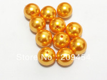 20mm 100pcs/lot Gold Chunky Round Imitation Pearl Acrylic  Beads For Kids Jewelry Making 2024 - buy cheap
