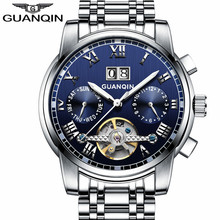 Guanqin-relógios masculinos de luxo, modelo esportivo, automático, data, mecânico, aço, luminoso, marca de pulso 2024 - compre barato