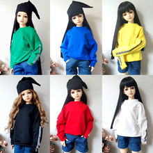 Ropa para muñecas Bjd, sudadera negra, roja, blanca y verde, accesorios para muñecas, ropa para muñecas, 1/3, 1/4, 1/6 2024 - compra barato