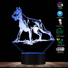 Doberman Pinscher 3D Optical Illusion Light Children Room Night Light Custom Creative Dog Art Colorful Pets Shop Table Lamp Gift 2024 - buy cheap