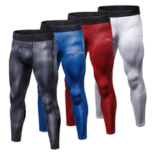 Calças de compressão dos homens calças esportivas calças de basquete ginásio musculação jogging leggings magros calças esportivas 2024 - compre barato